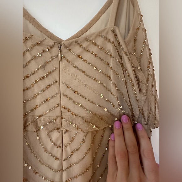 Gold Beaded Dress- Size Small (US 2, EU 34) - Picture 6 of 6